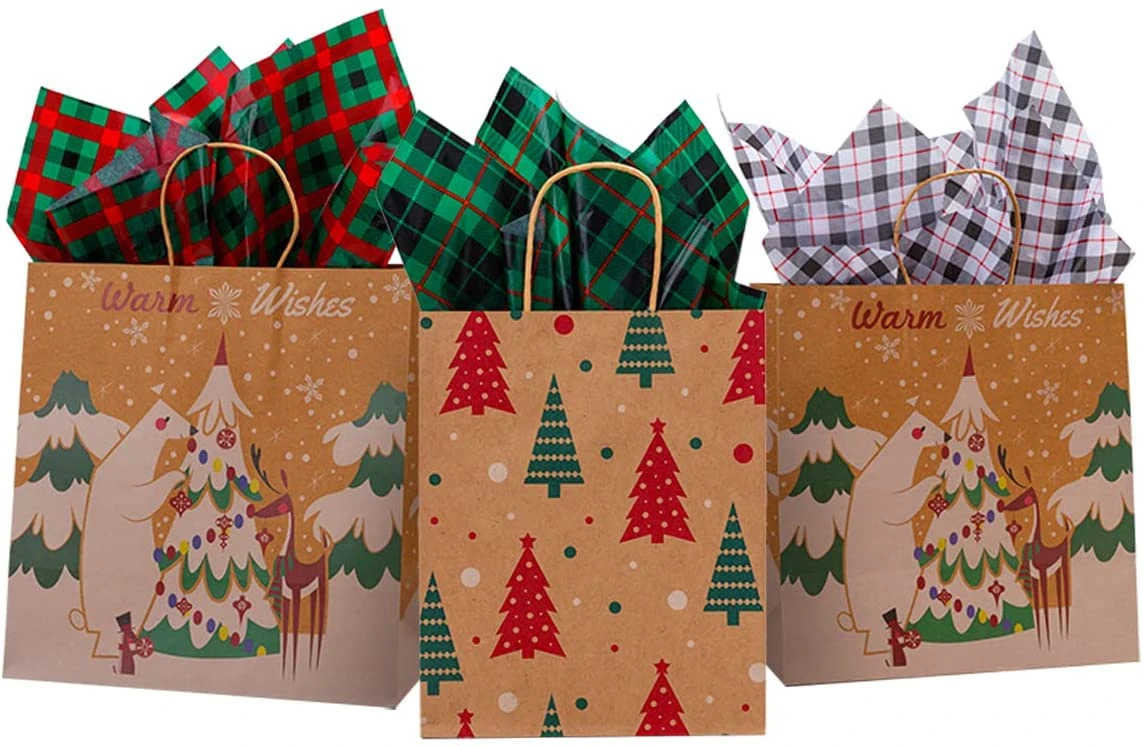 Christmas Classic Plaid Wrapping Tissue Paper, 150 Sheets 8 Christmas Classic Plaid Wrapping Tissue Paper, 150 Sheets - Image 6