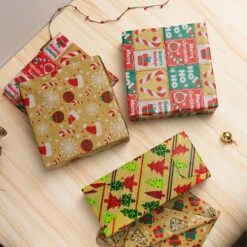 Classic Design Christmas Kraft Tissue Paper, 150 Sheets 15 Classic Design Christmas Kraft Tissue Paper, 150 Sheets -Xmas Supplies Shop 14185 7