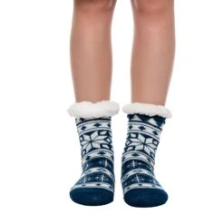 Christmas Fuzzy Ripple Slipper Socks, 2 Pack -Xmas Supplies Shop 14195 3