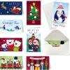 Christmas Colored Print Bear Gift Card Holder With Envelopes, 48 Pcs -Xmas Supplies Shop 14409 1