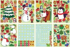 Christmas Characters Window Clings, 300 Pcs 15 Christmas Characters Window Clings, 300 Pcs -Xmas Supplies Shop 14426 6