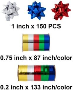 1 Inch Christmas Gift Bows, 150 Pcs 13 1 Inch Christmas Gift Bows, 150 Pcs -Xmas Supplies Shop 14 bd337778 1952 47d5 a4ea f9a24b0a9468