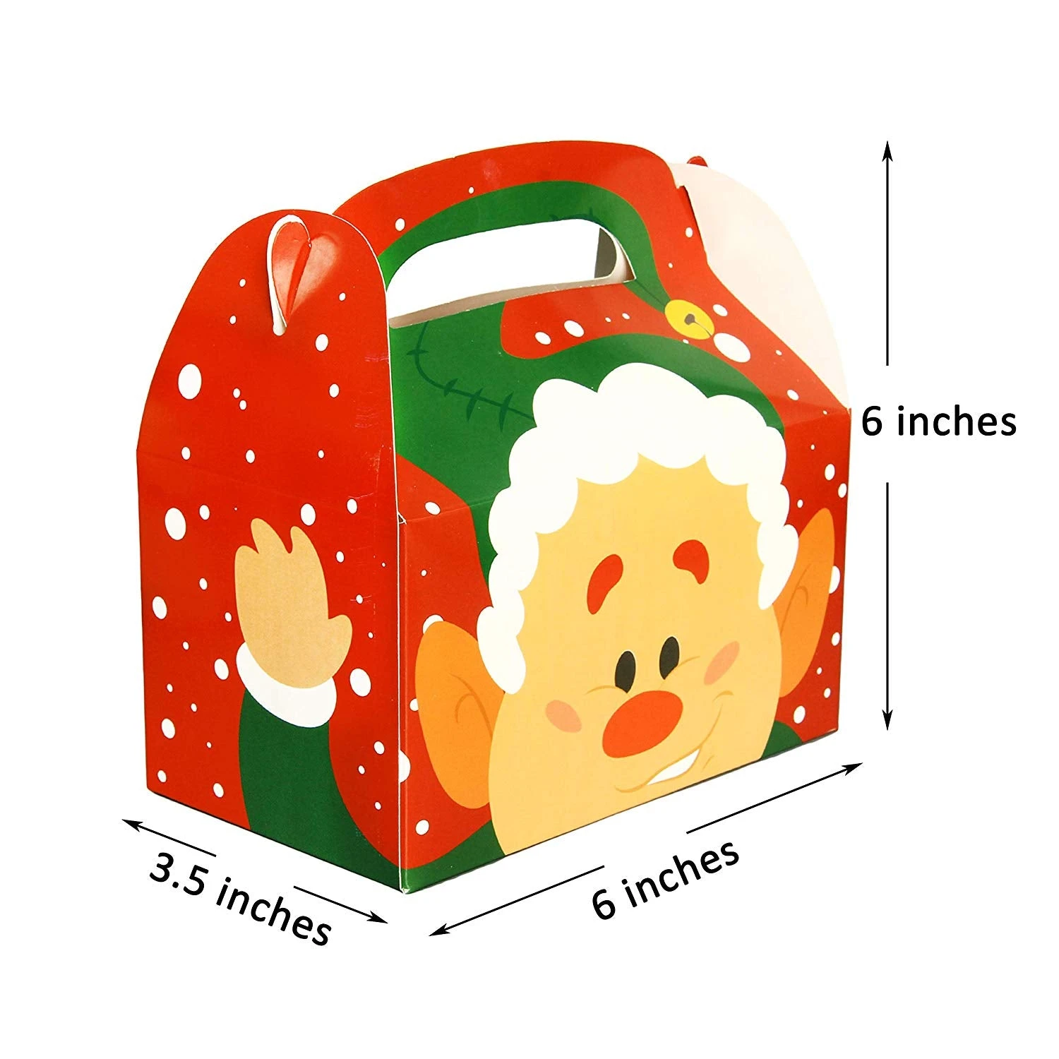 3d Christmas House Cardboard Treat Boxes 7 3d Christmas House Cardboard Treat Boxes - Image 5