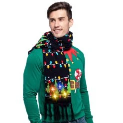 Christmas Lit-up Knitted Scarf 9 Christmas Lit-up Knitted Scarf -Xmas Supplies Shop 164