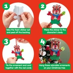 16Pcs Foam Christmas Character Ornaments 14 16Pcs Foam Christmas Character Ornaments -Xmas Supplies Shop 16PcsFoamChristmasCharacterOrnaments 5