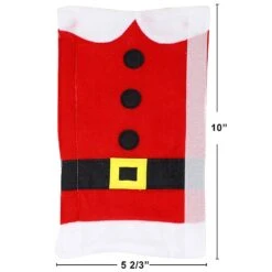 4 Pcs Christmas Dining Chair Slipcovers With 2Pcs Handle Door Covers -Xmas Supplies Shop 193