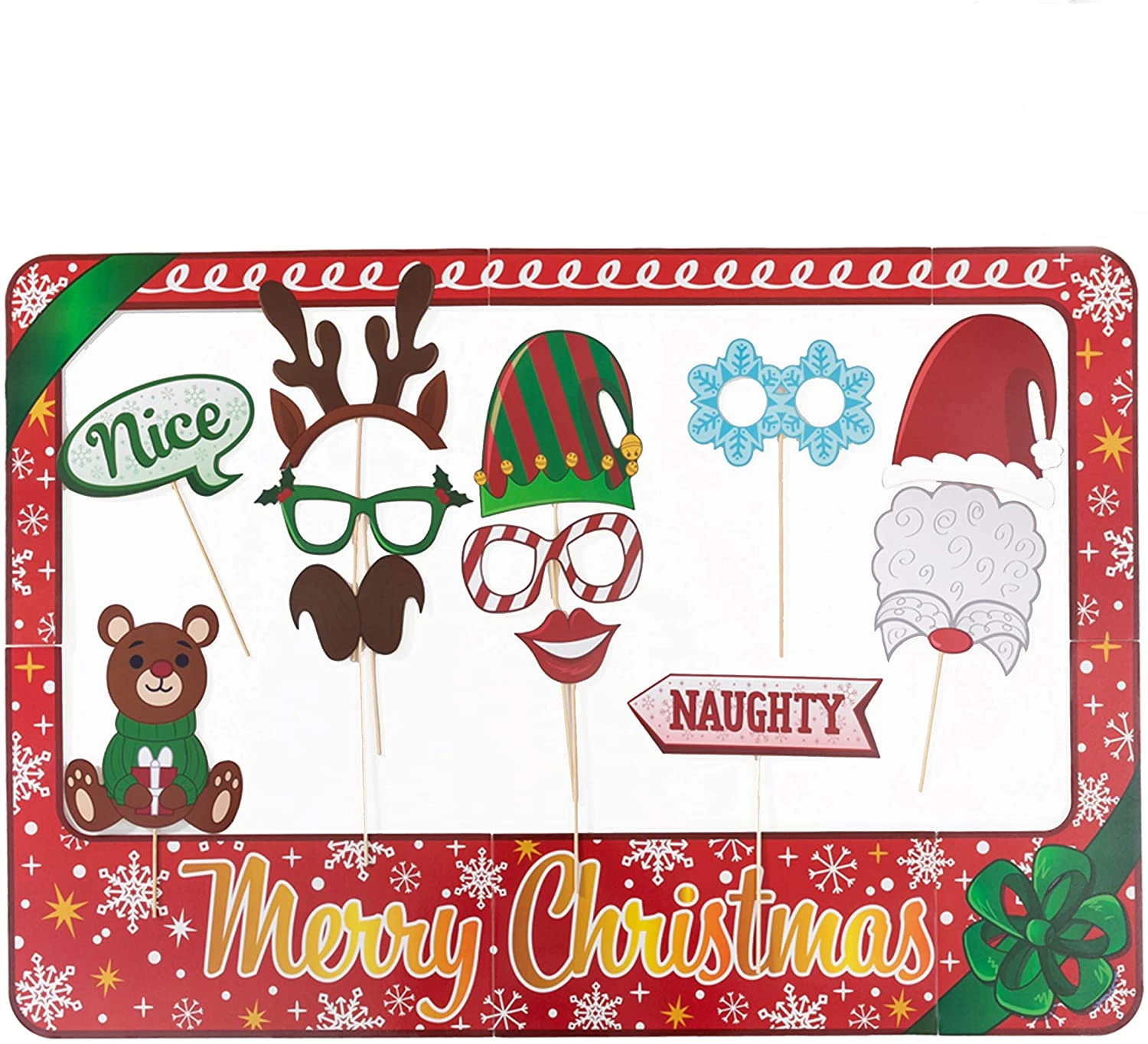 Christmas Photobooth Prop With Frame 3 Christmas Photobooth Prop With Frame