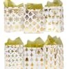 Christmas Holiday Foil Gold Gift Bags With Tissue Papers And Name Card Tags, 12 Pack -Xmas Supplies Shop 1 7c189f49 59a1 4301 8331 dc60eb999447