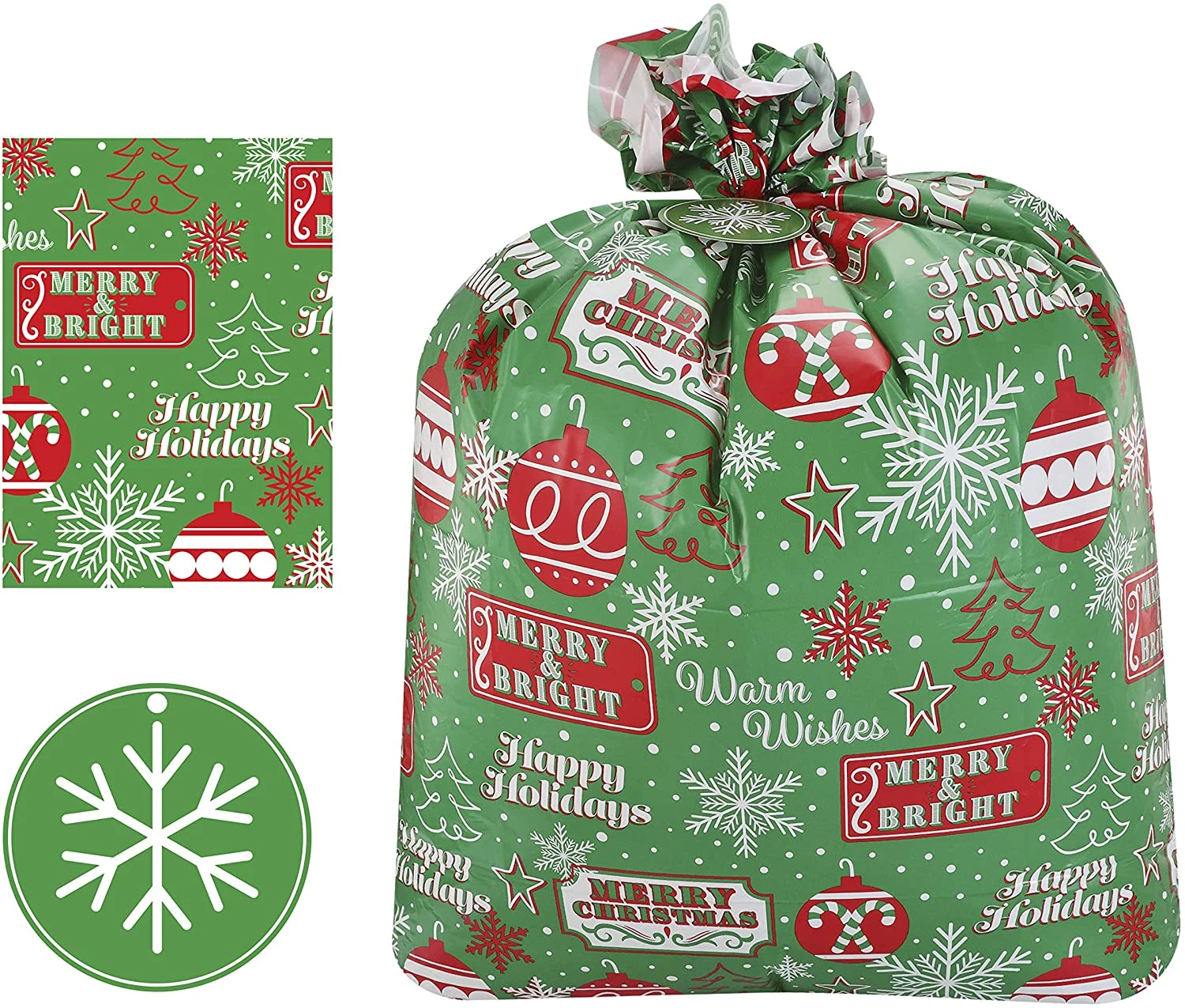 Jumbo Christmas Gift Bags, 8 Pcs 4 Jumbo Christmas Gift Bags, 8 Pcs - Image 2