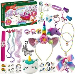 Christmas Advent Calendar With 47 Unicorn Accessories