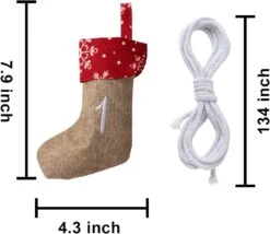 Advent Calendar Linen Christmas Stockings Socks Garland, 24 Pcs 13 Advent Calendar Linen Christmas Stockings Socks Garland, 24 Pcs -Xmas Supplies Shop 2022AdventCalendarLinenChristmasStockingsSocksGarland 24Pcs 6