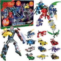 Christmas 12 Days Advent Calendar With Cars Building Blocks