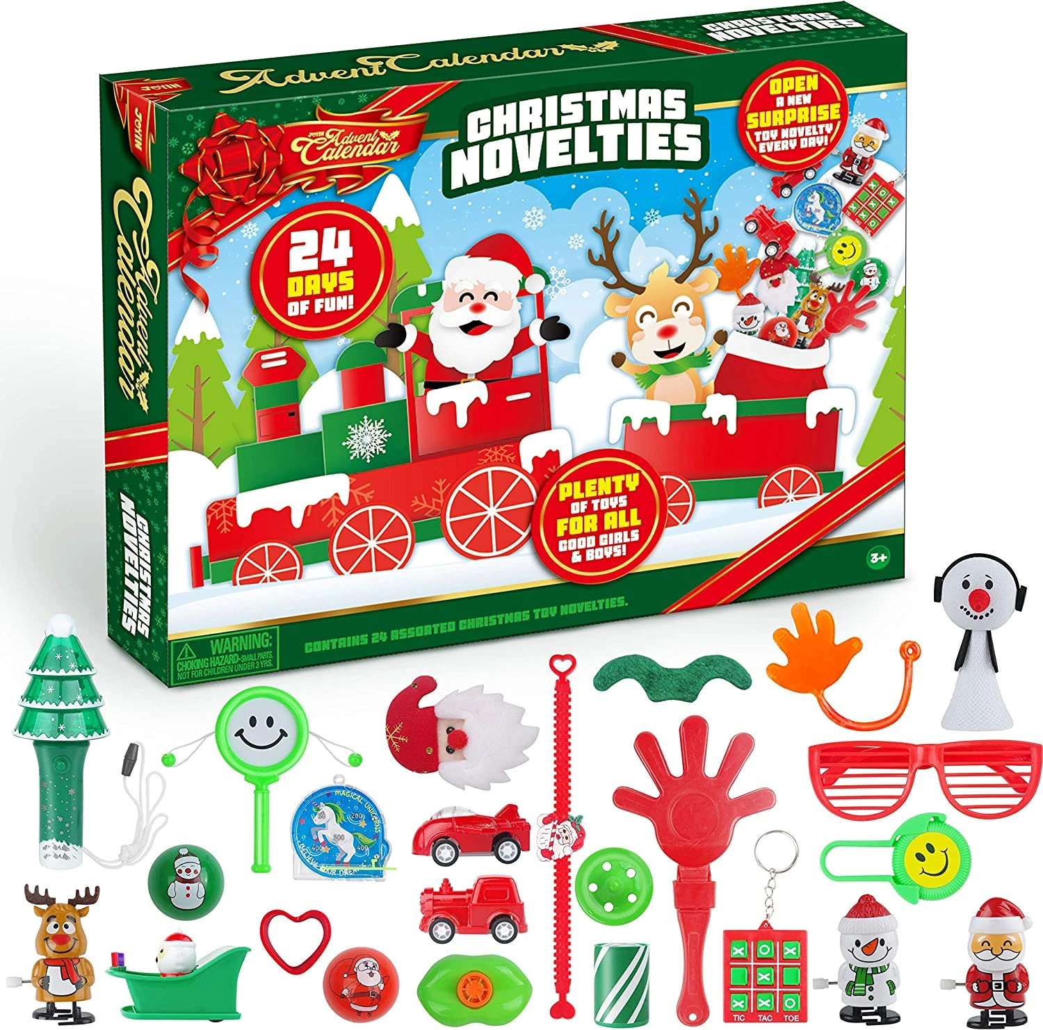 Christmas Advent Calendar With Christmas Novelty Toys 3 Christmas Advent Calendar With Christmas Novelty Toys
