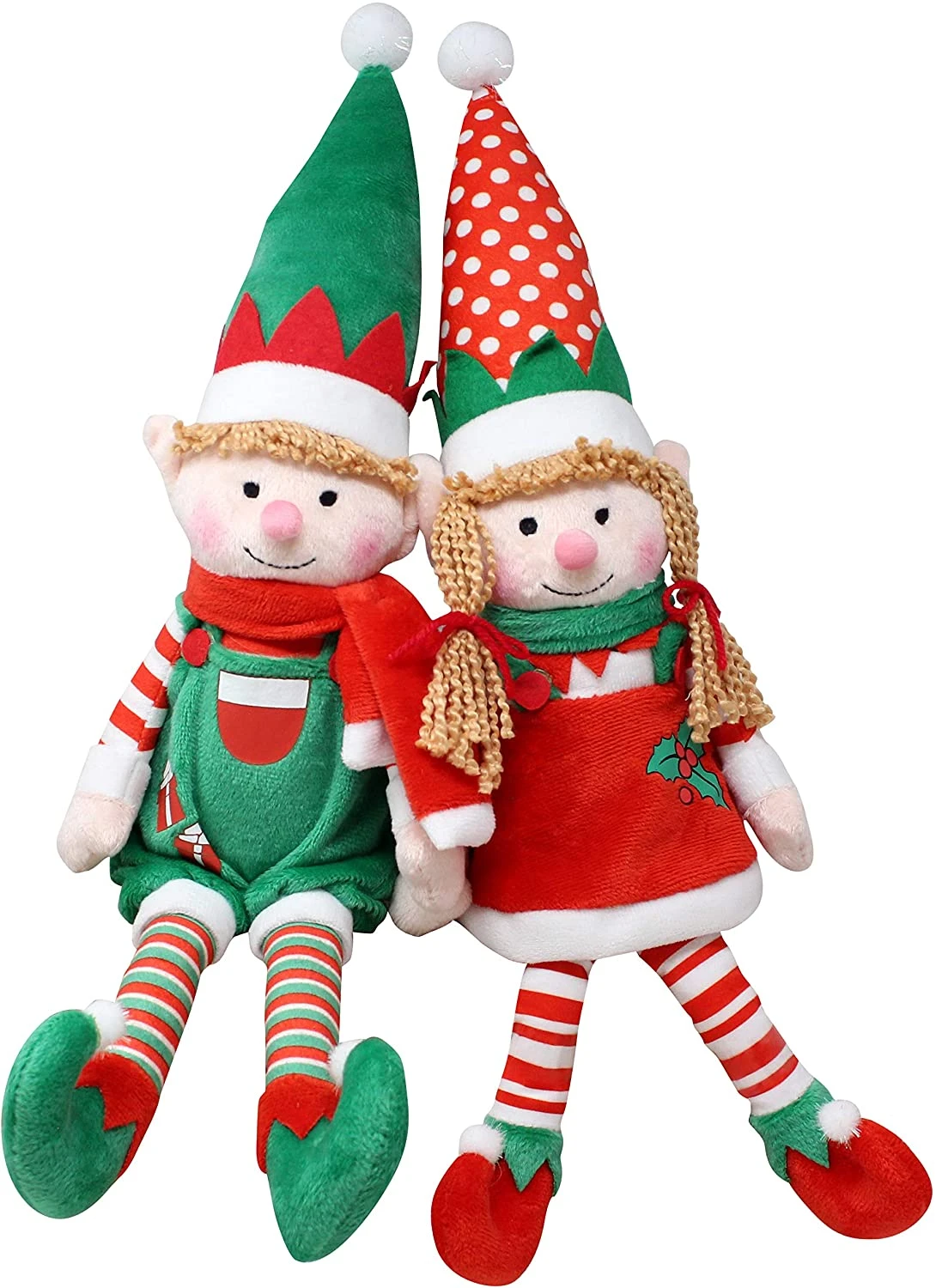 Elf Plush Christmas Stuffed Toys, 2 Pack 3 Elf Plush Christmas Stuffed Toys, 2 Pack