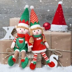 Elf Plush Christmas Stuffed Toys, 2 Pack 15 Elf Plush Christmas Stuffed Toys, 2 Pack -Xmas Supplies Shop 20d