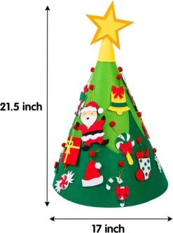21.5" Christmas Tree Diy Felt Wall Decorations, 20 Pcs 10 21.5" Christmas Tree Diy Felt Wall Decorations, 20 Pcs -Xmas Supplies Shop 21.5inChristmasTreeDiyFeltWallDecorations 20Pcs 3