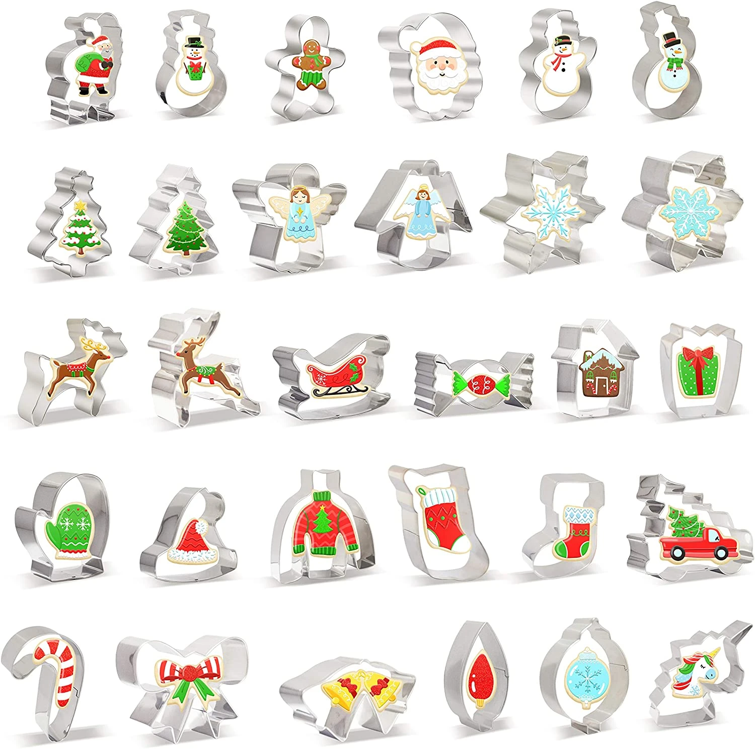 30 PCS Christmas Cookie Cutter Set 3 30 PCS Christmas Cookie Cutter Set