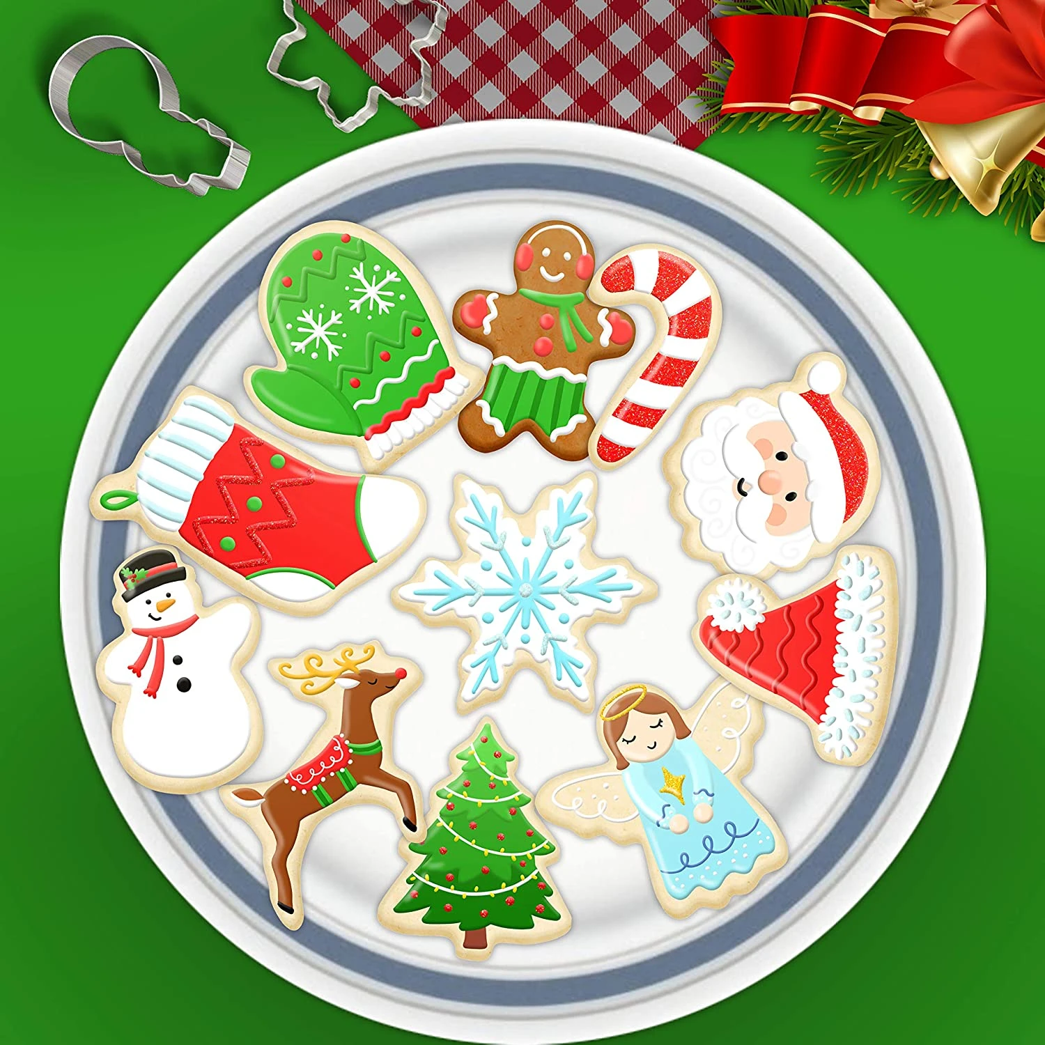 30 PCS Christmas Cookie Cutter Set 7 30 PCS Christmas Cookie Cutter Set - Image 5