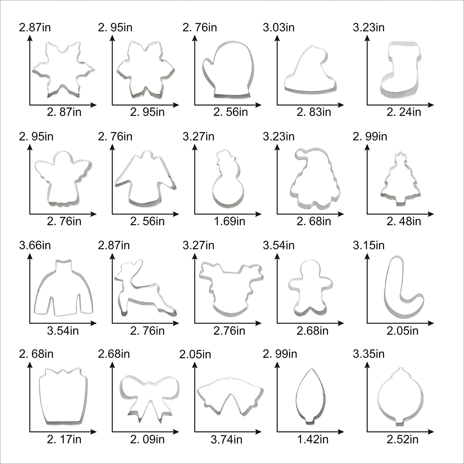 Christmas Cookie Cutter Set 20 PCS 6 Christmas Cookie Cutter Set 20 PCS - Image 4