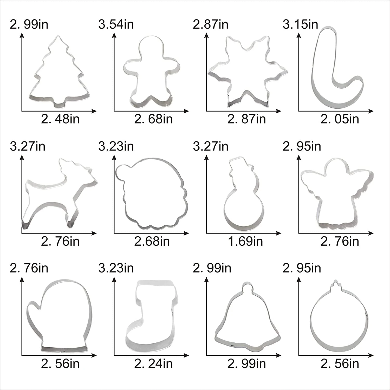 Christmas Cookie Cutter Set 12 PCS 6 Christmas Cookie Cutter Set 12 PCS - Image 4