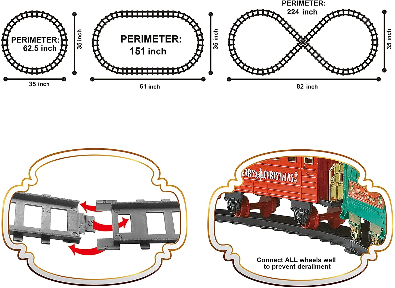 Christmas Electric Train Set With Real Smoke(Medium) 7 Christmas Electric Train Set With Real Smoke(Medium) - Image 5