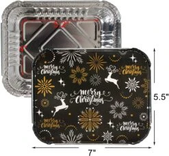 Christmas Treat Foil Containers, 40 Pcs 15 Christmas Treat Foil Containers, 40 Pcs -Xmas Supplies Shop 4b