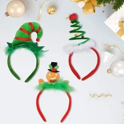 8 Christmas Headbands With Assorted Design 15 8 Christmas Headbands With Assorted Design -Xmas Supplies Shop 61NA8aXkldL. AC UX569