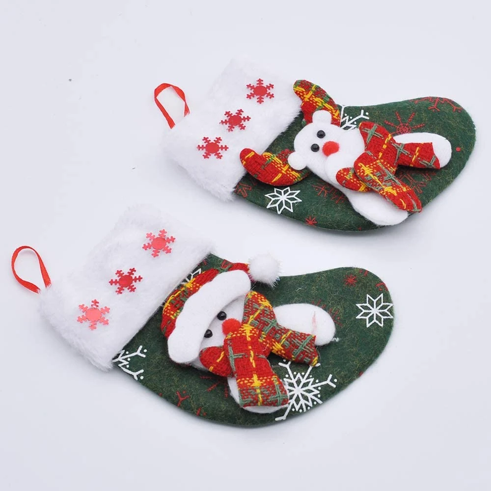 6in Mini Christmas Stockings (Patches), 12 Pcs 10 6in Mini Christmas Stockings (Patches), 12 Pcs - Image 8