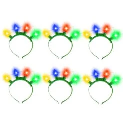 6 Piece Christmas Led Headband