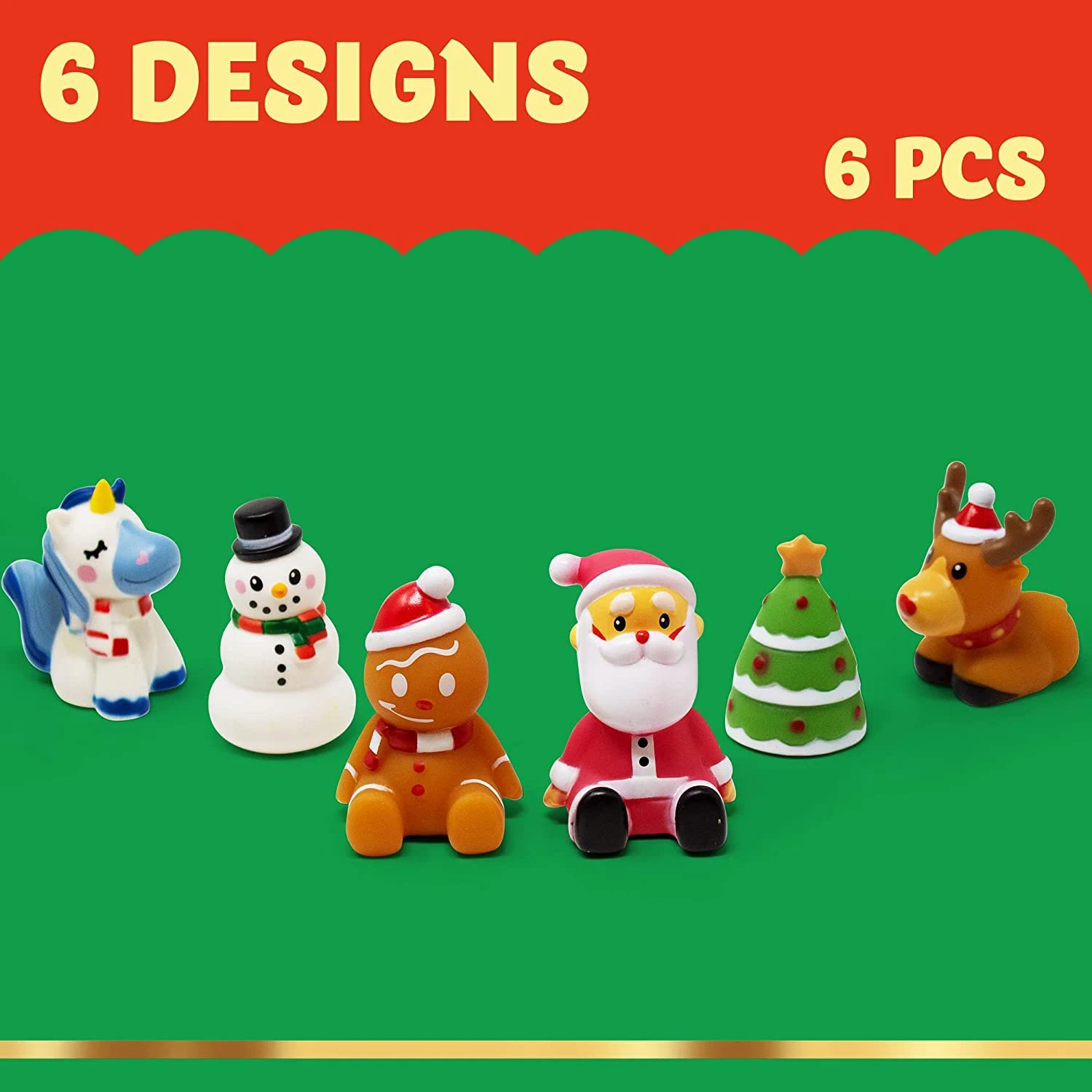 6Pcs Christmas LED Light-UP Bath Toy Set 4 6Pcs Christmas LED Light-UP Bath Toy Set - Image 2