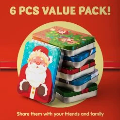 6 Christmas Gift Card Tin Holders -Xmas Supplies Shop 712p3K iuyL. AC SL1500