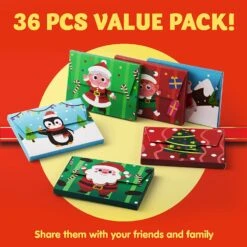 Cartoon Design Christmas Gift Box With Magic Sticker, 36 PCs 13 Cartoon Design Christmas Gift Box With Magic Sticker, 36 PCs -Xmas Supplies Shop 718rJztiFdL. AC SL1500