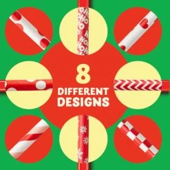 200Pcs Christmas Red Paper Straws 13 200Pcs Christmas Red Paper Straws -Xmas Supplies Shop 719yIgKhsNL. AC SL1500