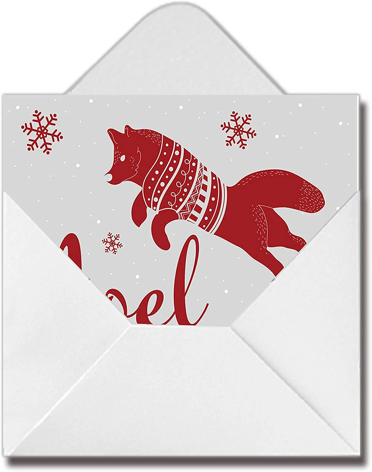 72 Christmas Animal Greeting Cards With Envelopes 8 72 Christmas Animal Greeting Cards With Envelopes - Image 6