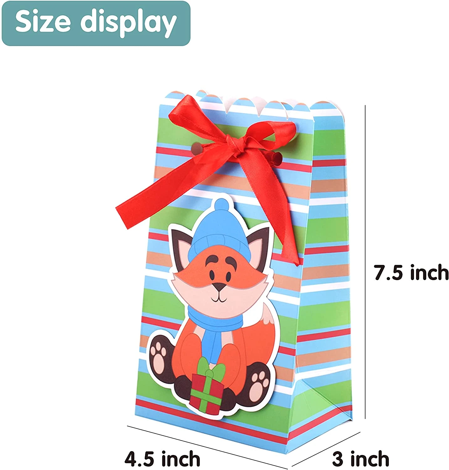 Christmas Treat Bags With Large Sticking Tag, 24pcs 7 Christmas Treat Bags With Large Sticking Tag, 24pcs - Image 5
