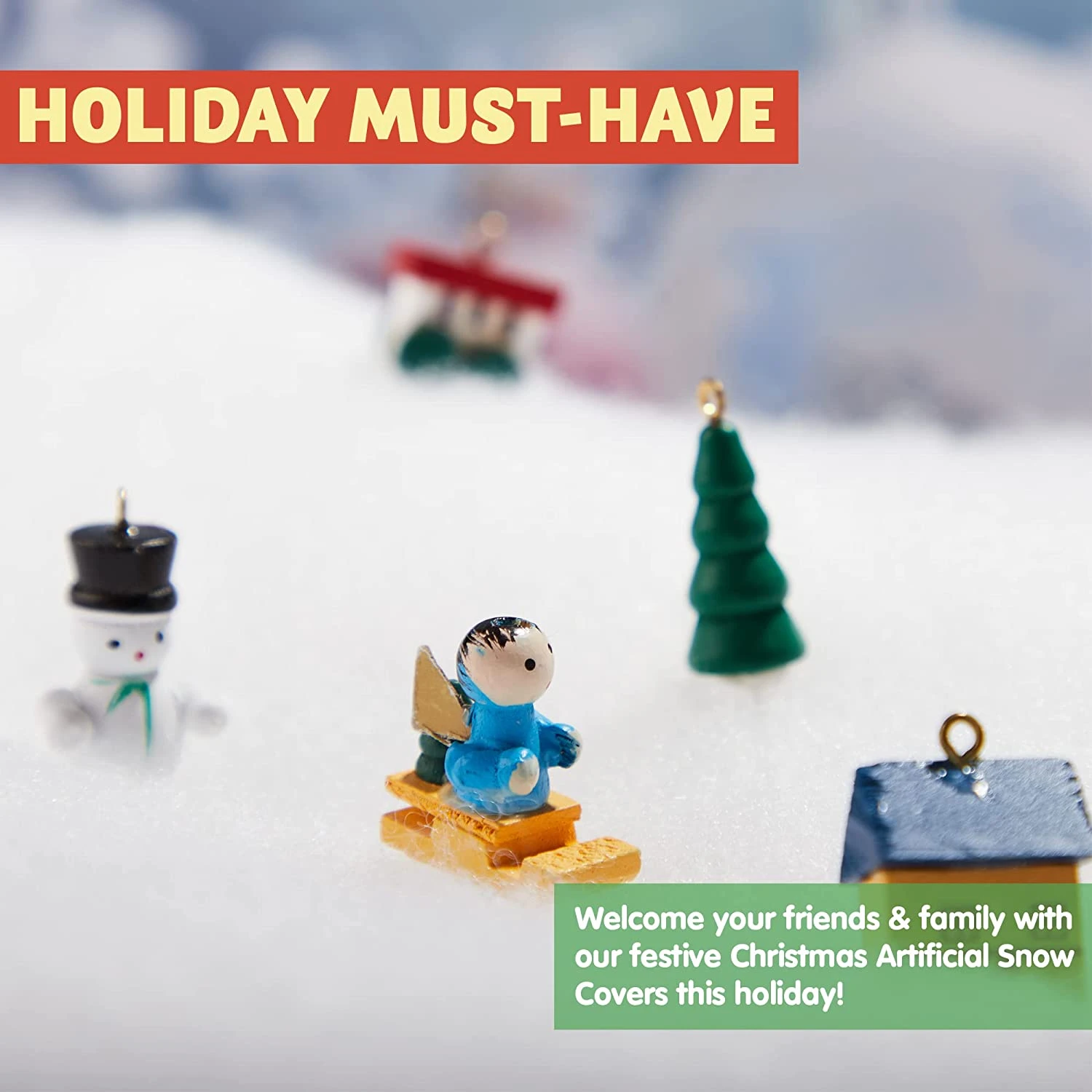 Christmas Snow Blanket Roll 3x8ft 4 Christmas Snow Blanket Roll 3x8ft - Image 2