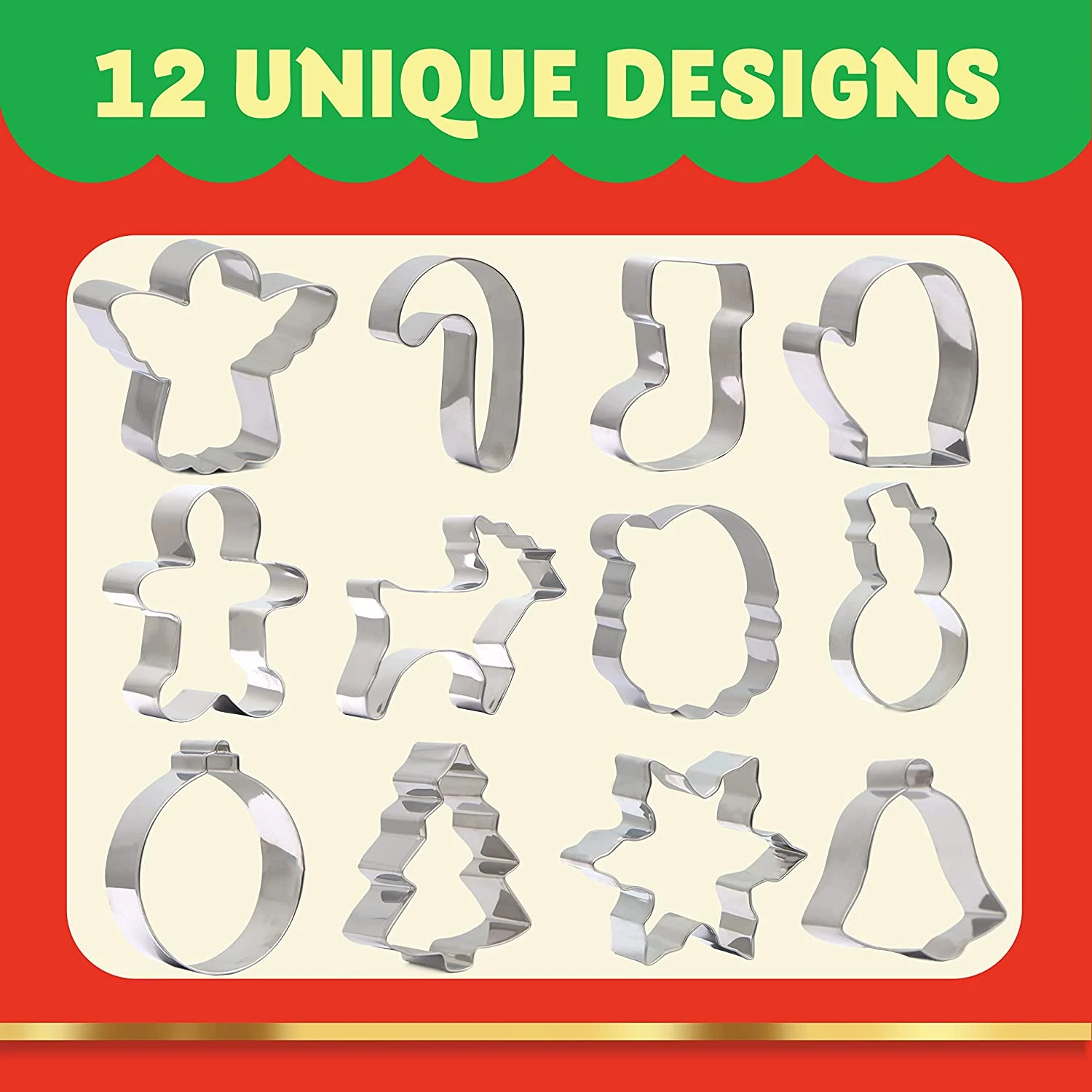 Christmas Cookie Cutter Set 12 PCS 5 Christmas Cookie Cutter Set 12 PCS - Image 3