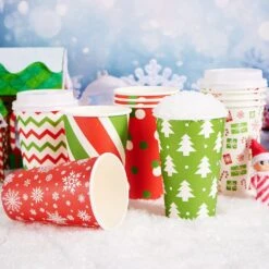 24Pcs Christmas Paper Cup 16 Oz With Holiday Design -Xmas Supplies Shop 71NGqwugG4L. AC SL1500