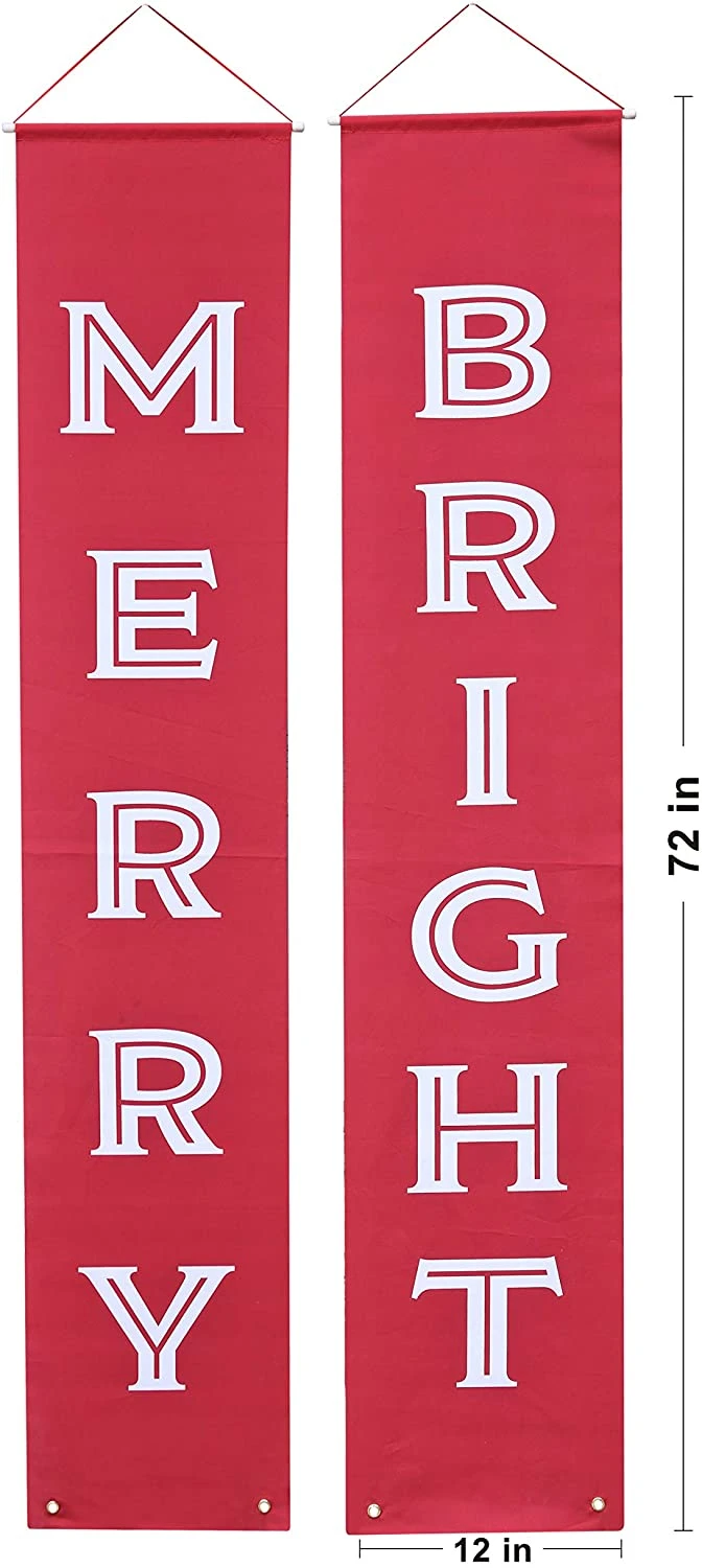Merry And Bright Christmas Banner 8 Merry And Bright Christmas Banner - Image 6