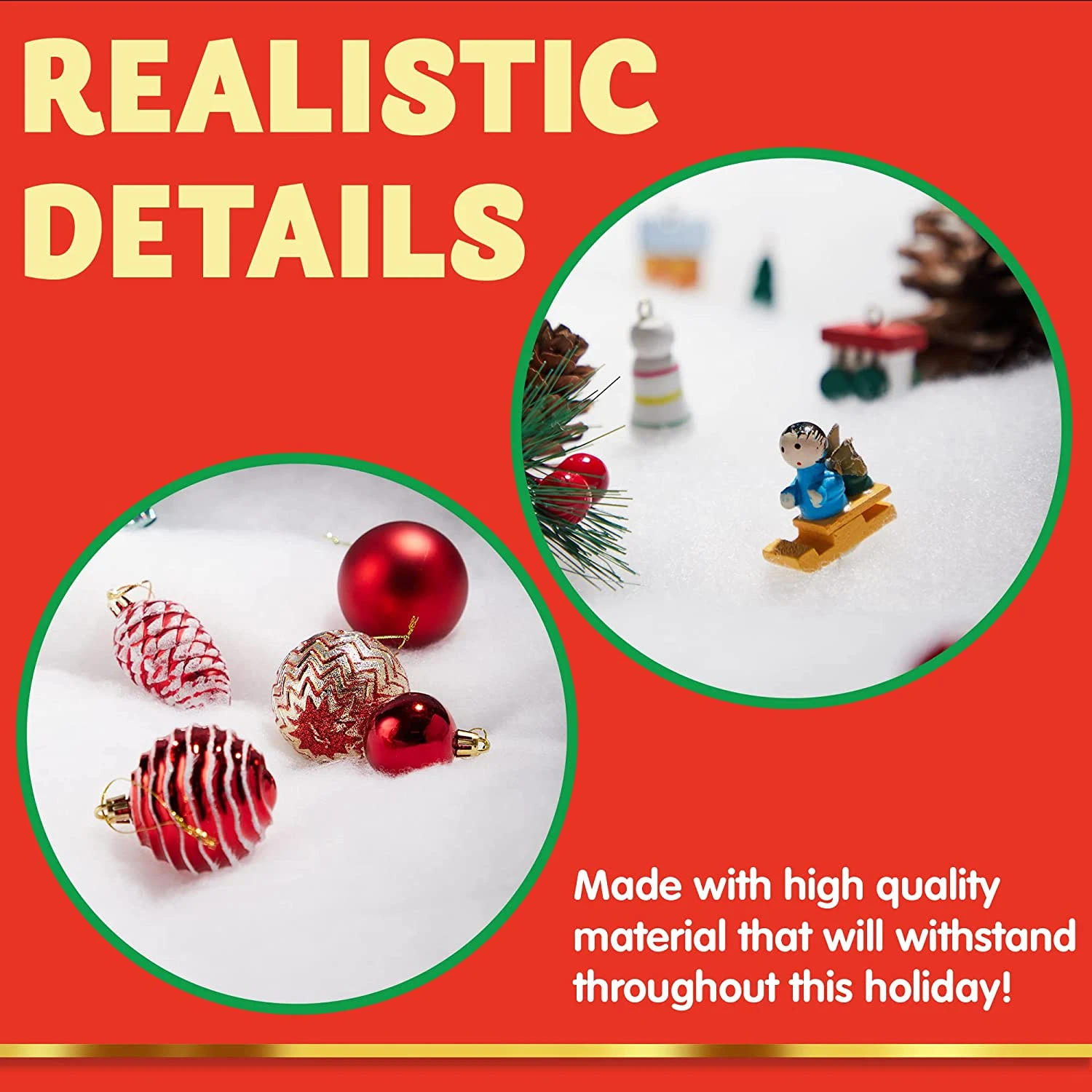 Christmas Snow Blanket Roll 3x8ft 5 Christmas Snow Blanket Roll 3x8ft - Image 3