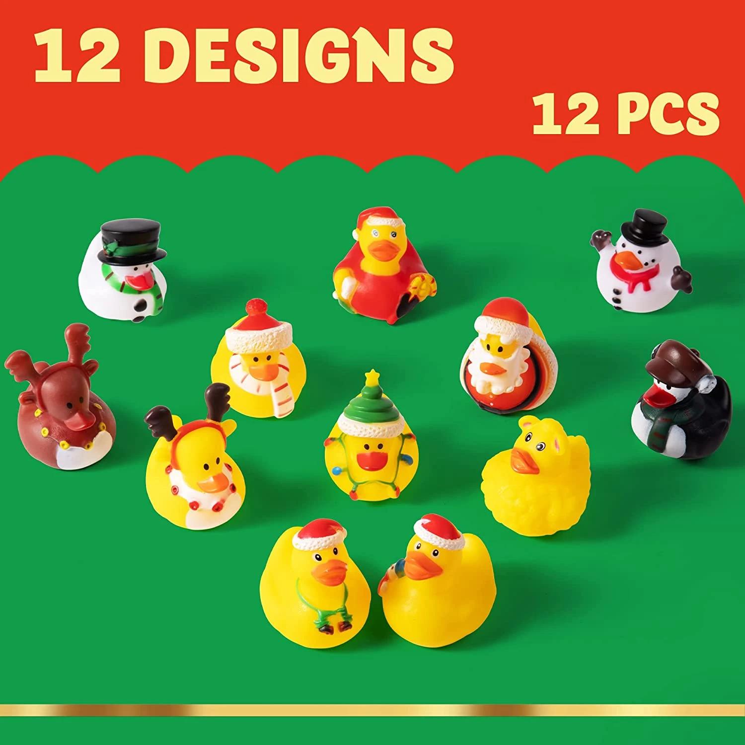 Christmas Rubber Duck 12 Pcs 11 Christmas Rubber Duck 12 Pcs - Image 9