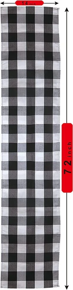 Christmas Table Runner Buffalo Check Classic 14x72in??black & White) 15 Christmas Table Runner Buffalo Check Classic 14x72in??black & White) -Xmas Supplies Shop 71vw8f7J4VL. AC SL1500 1