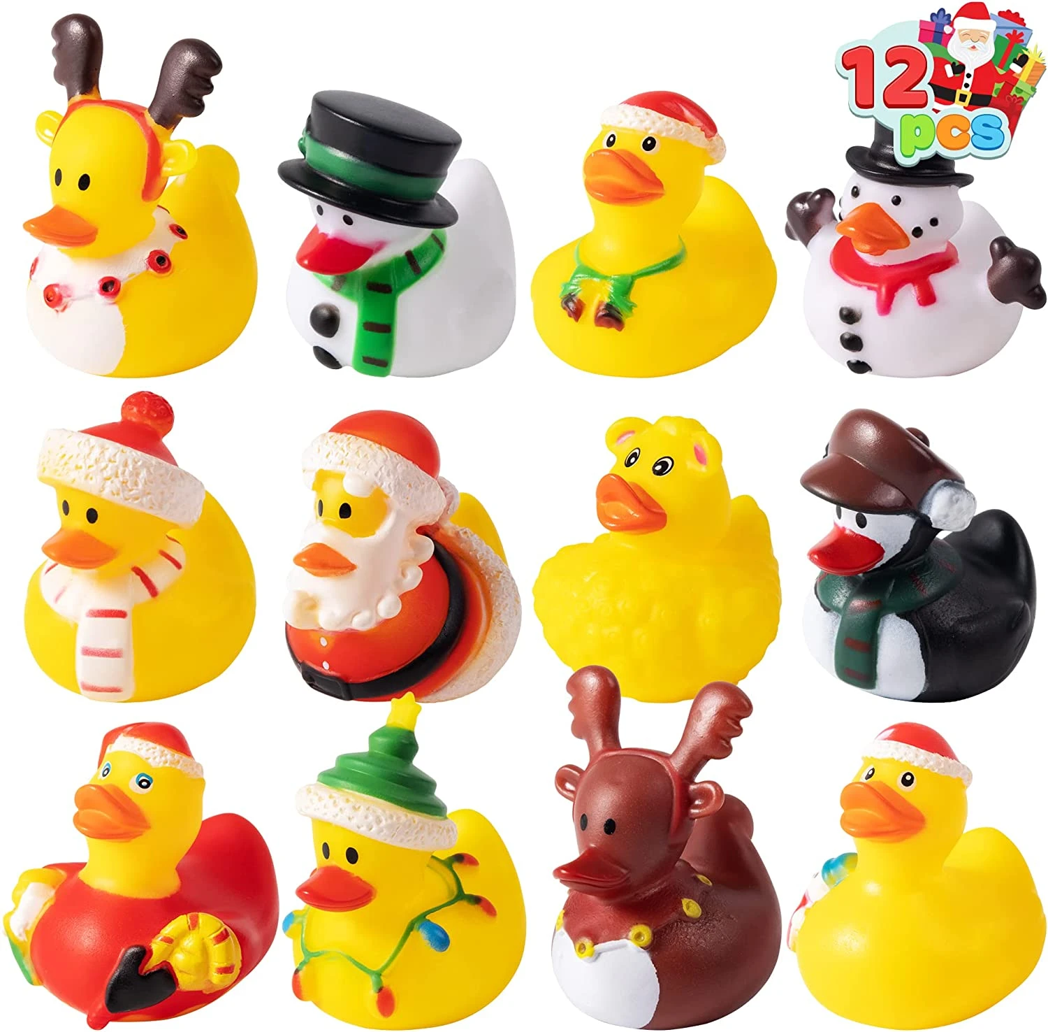 Christmas Rubber Duck 12 Pcs 3 Christmas Rubber Duck 12 Pcs