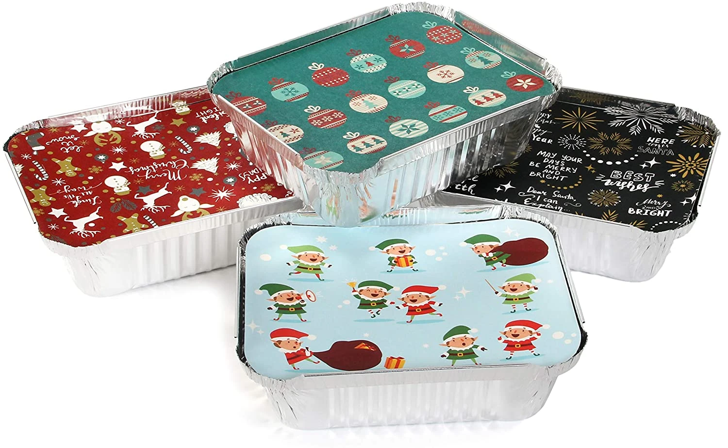 Christmas Foil Containers, 40pcs 6 Christmas Foil Containers, 40pcs - Image 4
