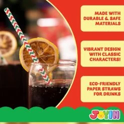 200Pcs Paper Straws Christmas -Xmas Supplies Shop 816zkFHNu L. AC SL1500