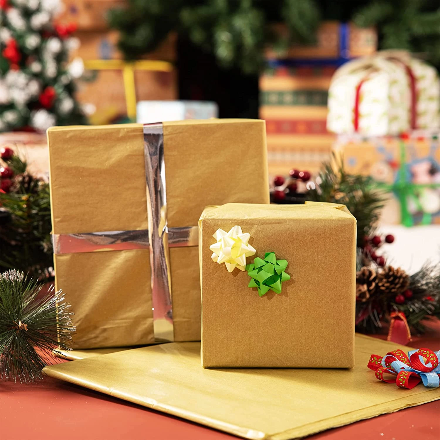 Christmas Metallic Gold Tissue Paper Assortment 10 Christmas Metallic Gold Tissue Paper Assortment - Image 8