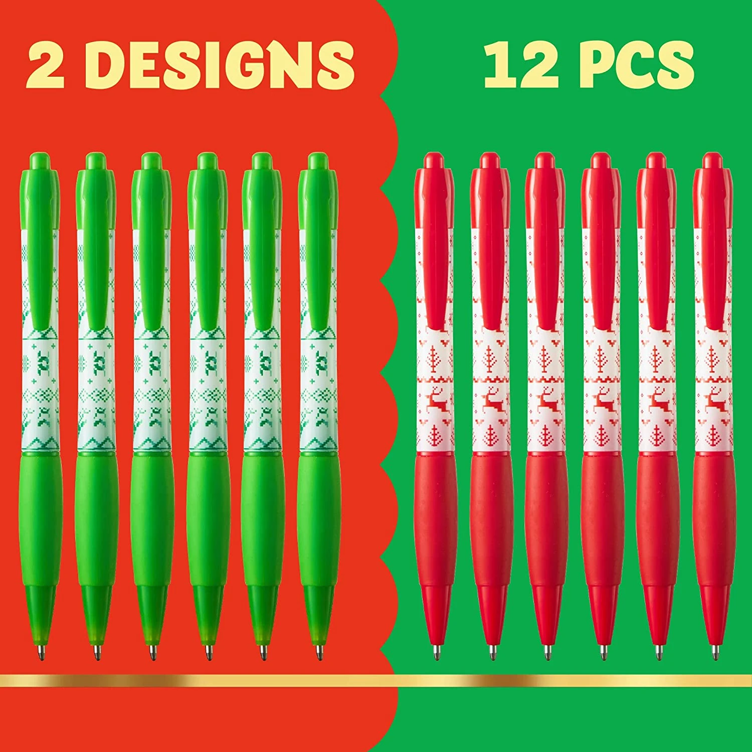 12Pcs Christmas Gel Pens 4 12Pcs Christmas Gel Pens - Image 2