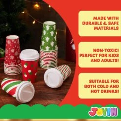 24Pcs Christmas Paper Cup 16 Oz With Holiday Design -Xmas Supplies Shop 81AZQFpkqBL. AC SL1500