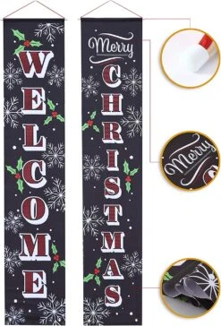 Welcome And Merry Christmas Porch Hanging Sign 12 Welcome And Merry Christmas Porch Hanging Sign -Xmas Supplies Shop 81CAqzj 36L. AC SL1500