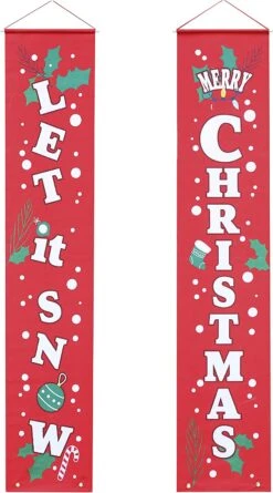 Let It Snow Merry Christmas Hanging Door Banner 13 Let It Snow Merry Christmas Hanging Door Banner -Xmas Supplies Shop 81CO332 G1L. AC SL1500